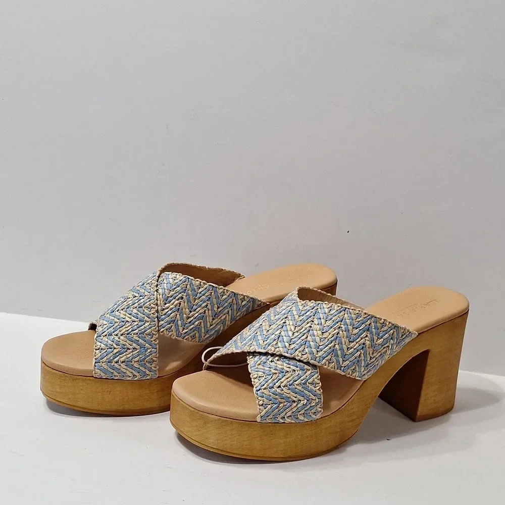 Ilaria Sartori NEW Made In Italy Bohemian Platform Heel Y2K Inspired Clogs 9.5